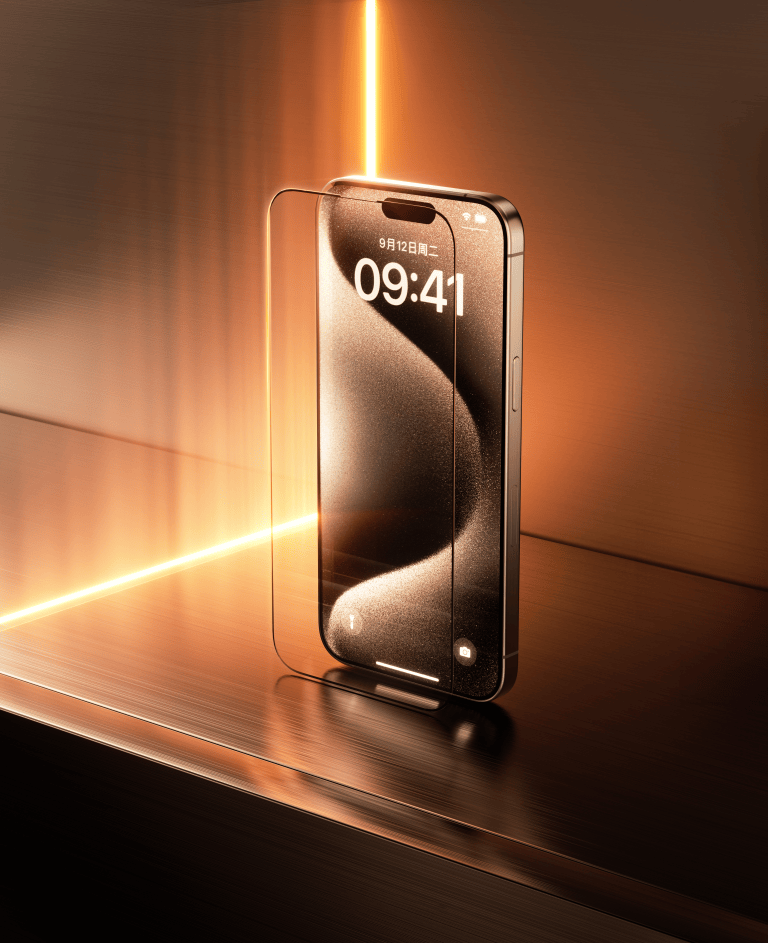 iphone钢化膜渲染