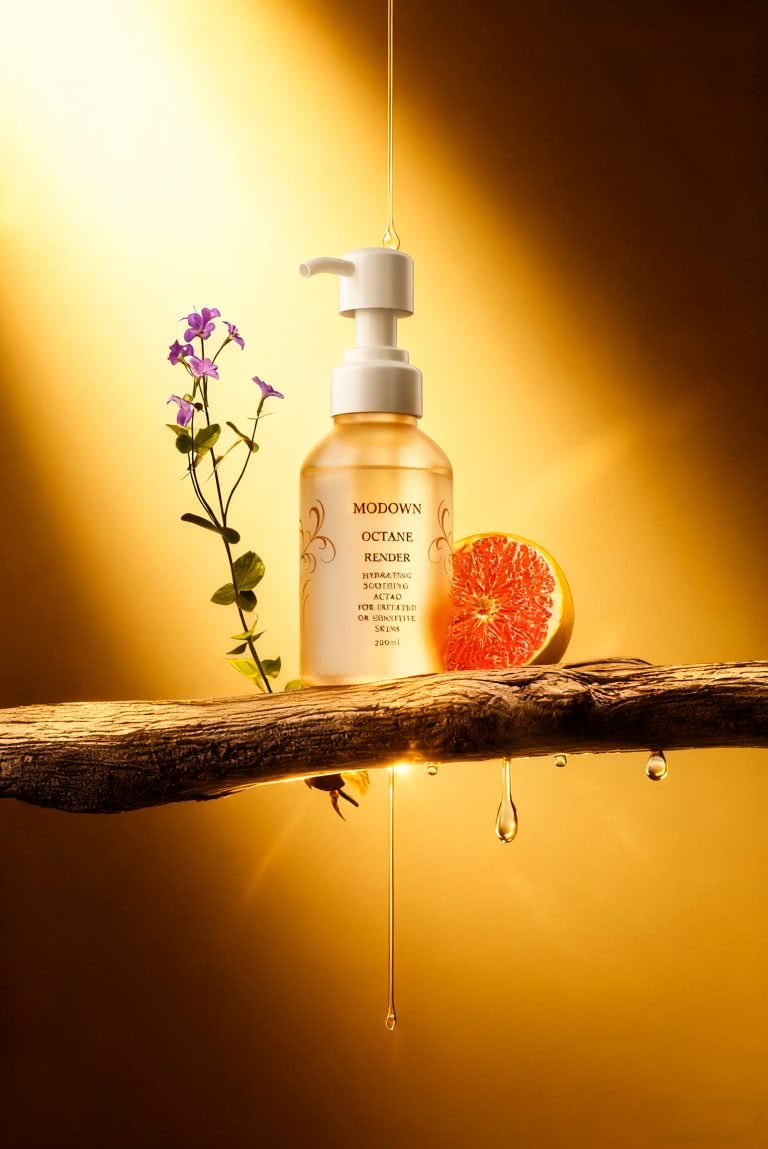 C4D OCTAEN 精华液建模渲染